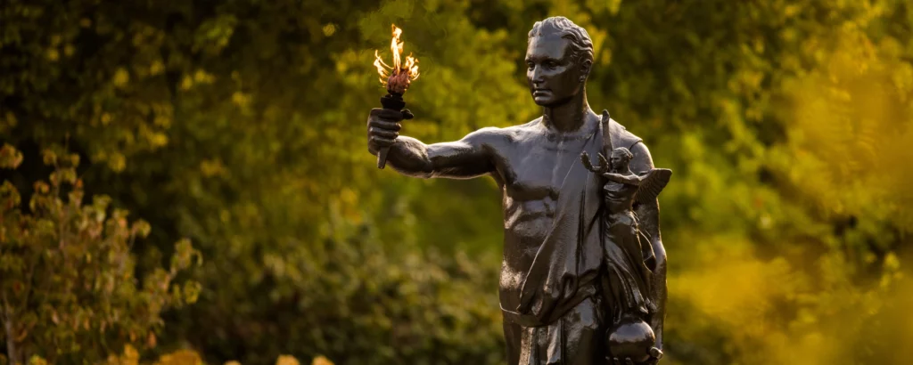 torchbearer statue at the University of Tennessee