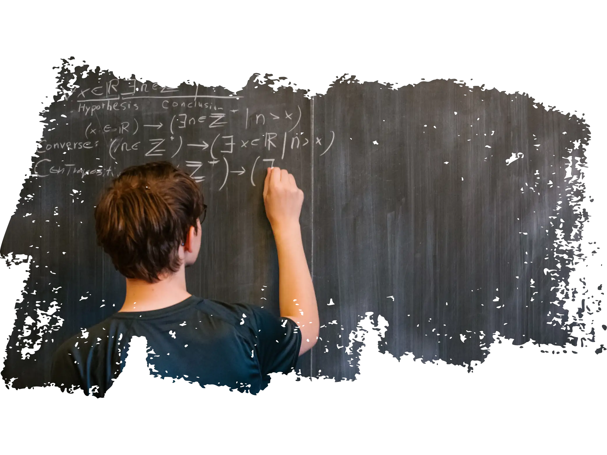 A student works a math problem inside Ayres Hall during the first day of fall classes on August 21, 2019. Photo by Steven Bridges/University of Tennessee