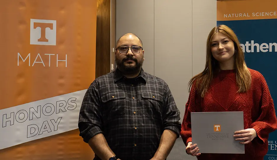 Pictured are Dr. Salgado and Kristen Joyner.