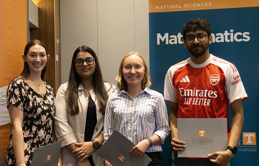 Pictured are Jessica Kingsley, Shipra Baranwal, Margaret Knight, and Asir Intesar Tushar.