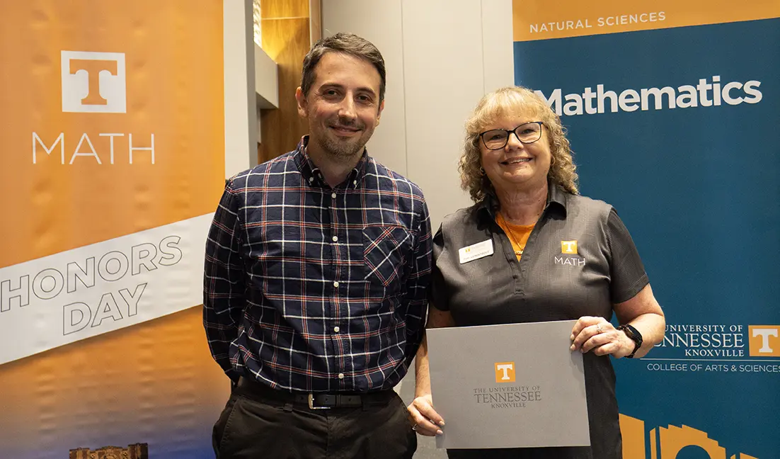 Pictured are Dr. Vellis and Pam Armentrout.